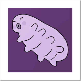 Purple Waterbear Posters and Art